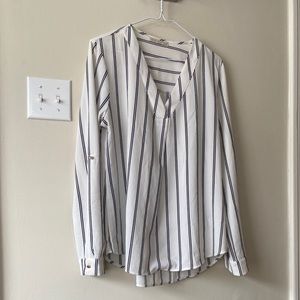 Hi! I'm White Stripes Blouse!